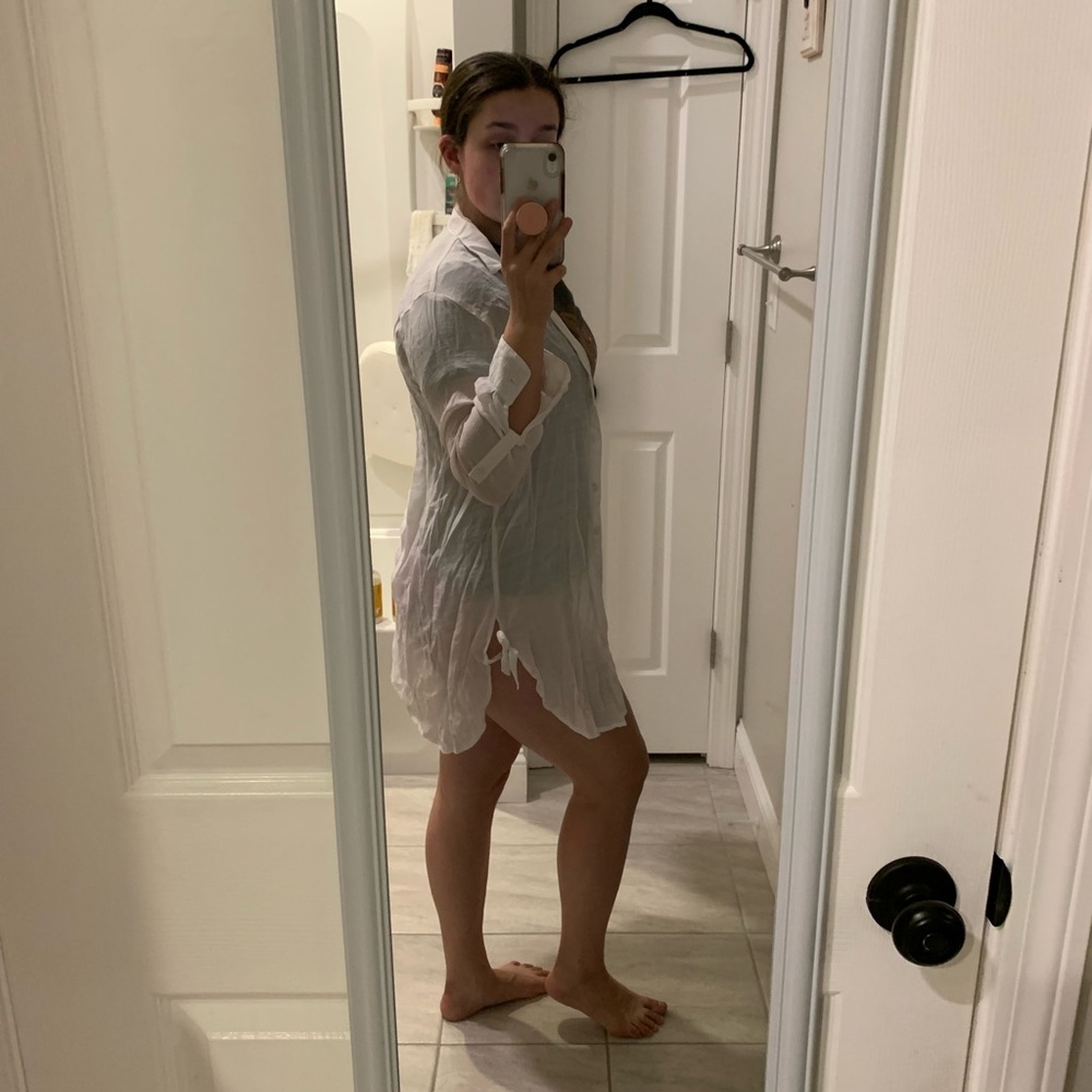 Beach cover up blazer style